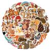 60 Cartoon Squirrel Graffiti Stickers - Cute Animal Decor for Phone, Guitar, Suitcase