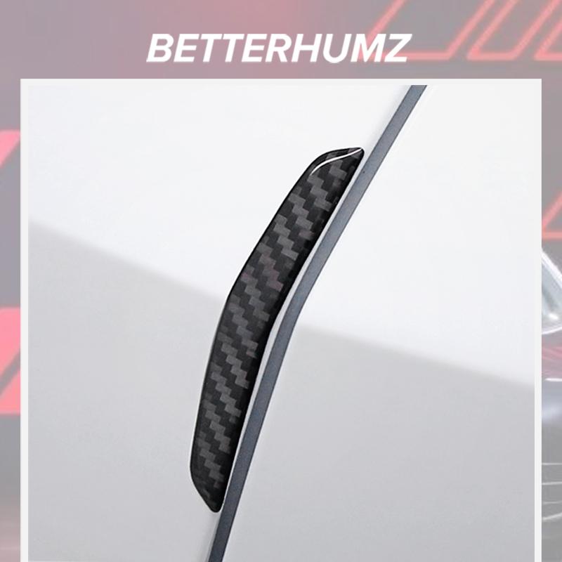 Carbon Fiber For Tesla Model Y 2019- 2025 Juniper Car Door Anti Collision Trim Protect Sticker Decoration Tuning Accessories