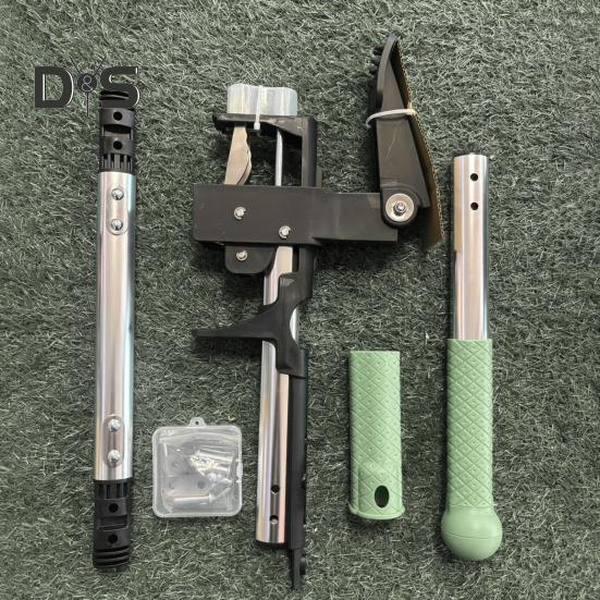 Extractor de buruieni cu mâner detașabil, cu cap de oțel cu 4 gheare, unealtă manuală pentru plivit, fără genunchi, îndepărtător de buruieni de grădină pentru păpădii, trifoi, gazon, terase