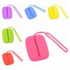 Small Card Case Silicone Card Holder Pure Color Students Bus Card Cover  Female/Girls