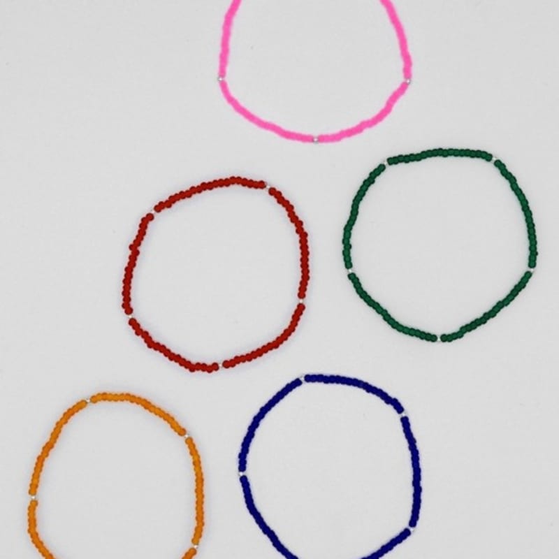 BONBEAU Color layered daily beads Bracelet Layered simple bead bracelet 5 colors