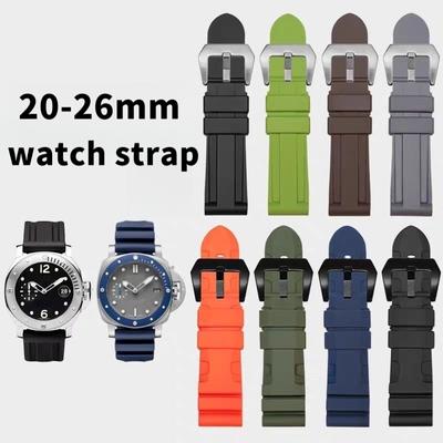 20mm 22mm 24mm 26mm Μαλακός Σιλικονούχος Λουράκι Ρολογιού για Panerai Universal Λουράκι Ανδρικό Πολύχρωμο Καουτσούκ Λουράκι Έξυπνου Ρολογιού για Ρολόγια Samsung Huawei