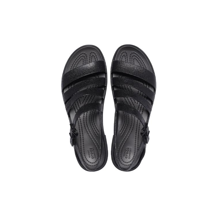 Crocs Tulum Sandals 'All Black' Women's 206737-0L9