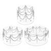 Elegante Design de Contas de Cristal Acrílico Suporte de Exibição de Sobremesas Suporte para Copos de Bolo Cupcakes para Decorações de Confeitaria e Eventos Especiais