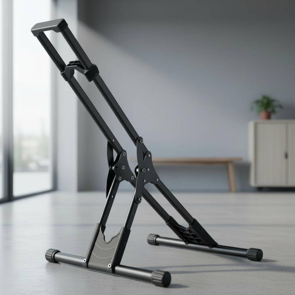 Double Rod Bike Stand Stable Support Portable Cycle Effortless to Set up