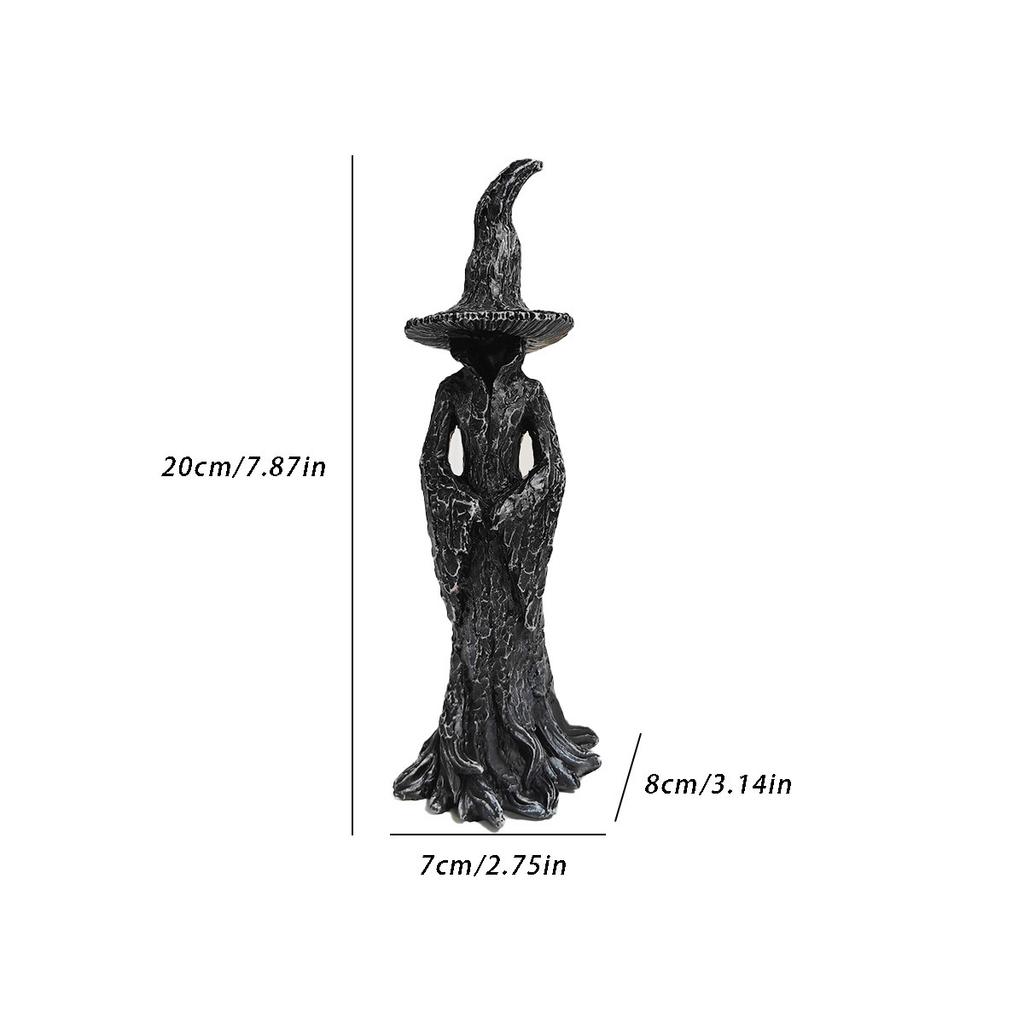 Resin witch decorative item, Halloween witch resin decoration item, garden decoration
