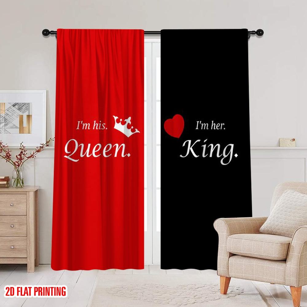 Minimalist Plane Printing Curtains King Queen Polyester Woven Without Rod Art Deco Festive Ldeal Living Set Of 2 Made