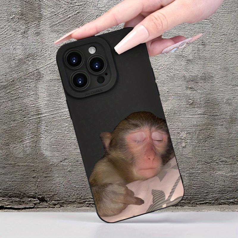 Cute monkey graphic phone case for iPhone 16 15 14 13 12 11 x XR Xs SE2 SE 8 7 plus pro Max mini silicone back cover