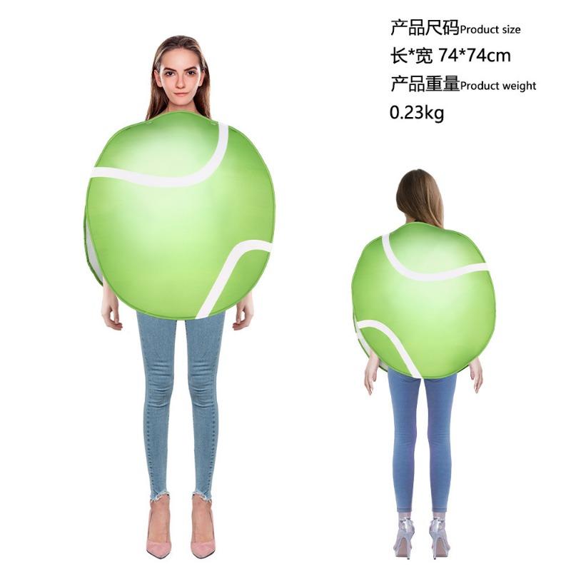 Halloween Tennis Rugby Billiards Costume Composite Sponge Costume 2 Campus Event Performance Onesie