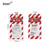 Anserui Reusable PVC Safety Tag (10-Pack)