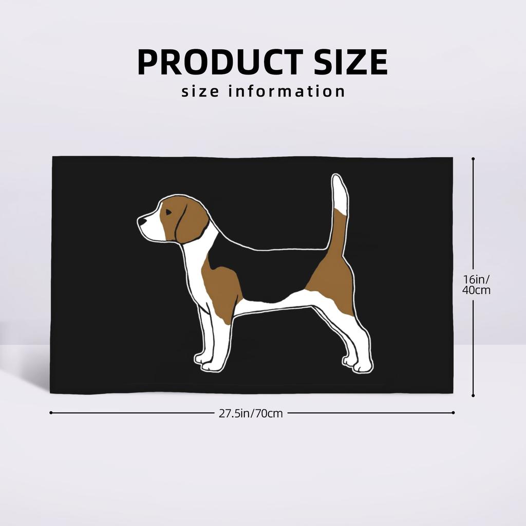 Beagle Soft Face Towel Quick Dry Pool Bath Cotton Towels Absorbent