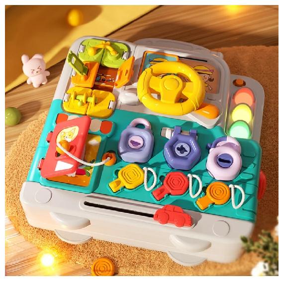 Baby Busy House Sensorial Montessori Toys 3D Busy Board Music Light Switch Fine Motor Training Games Educational Toys For Kids