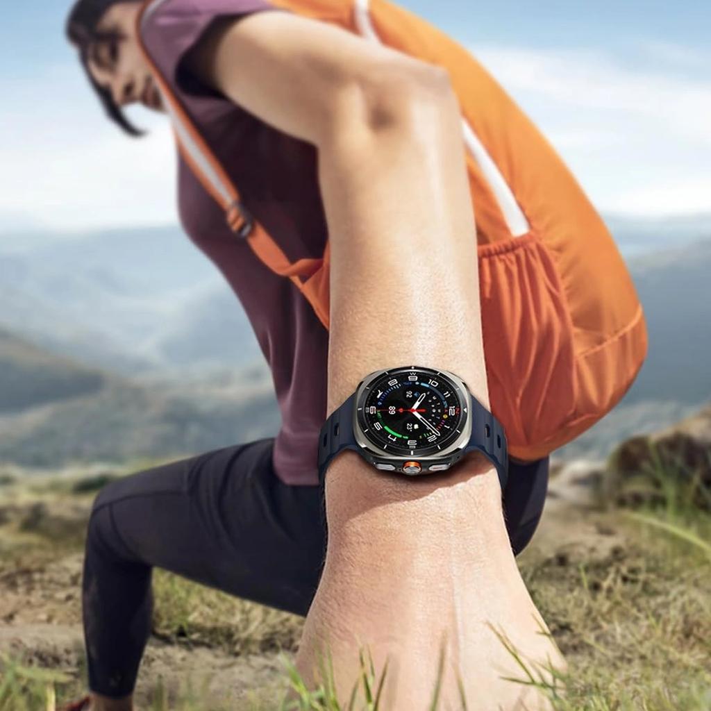 Smartwatch-Armband Uhrarmband für Samsung Galaxy Watch Ultra 47mm Dunkelblau