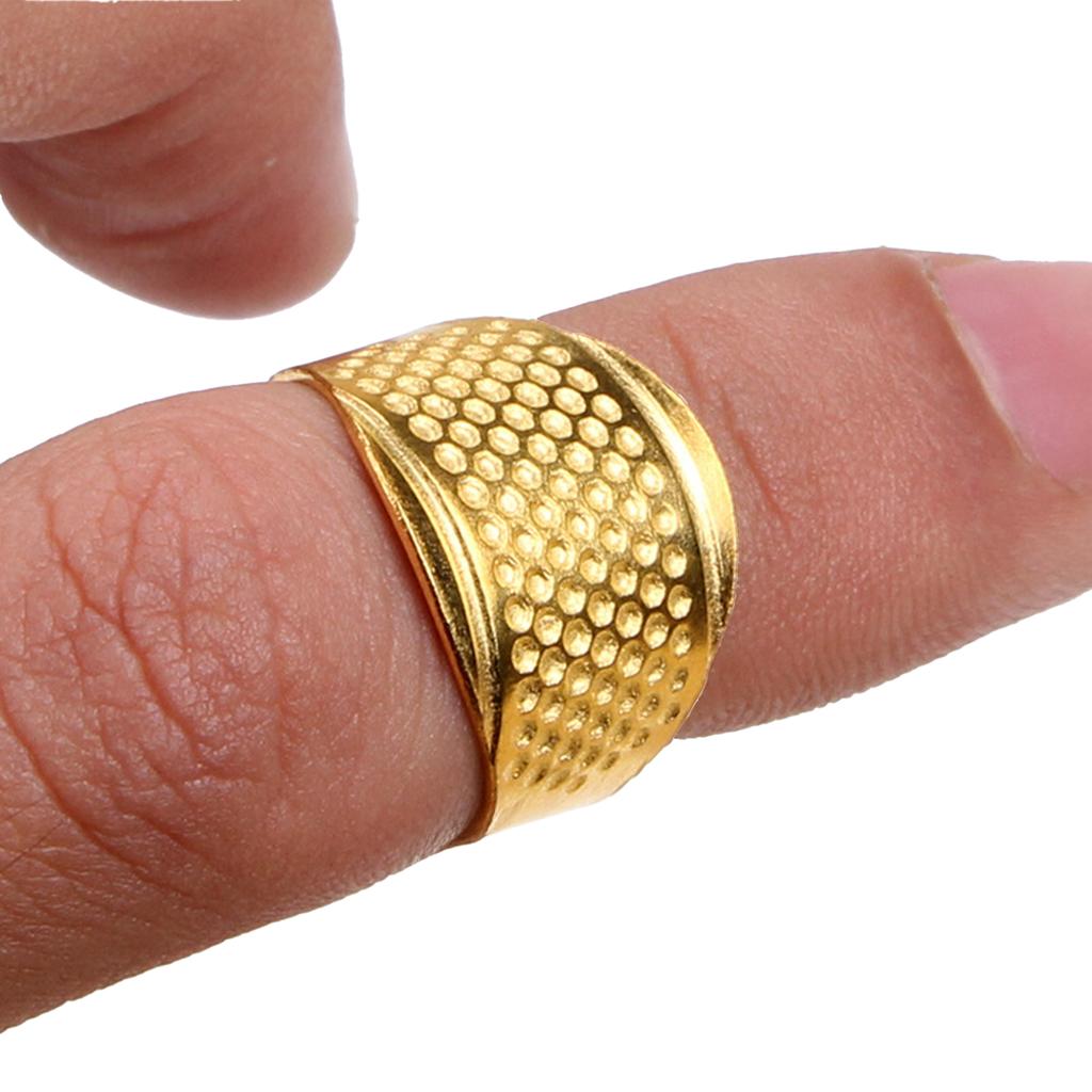 Thickened Copper Thimble Heavy Duty Metal Sewing Thimble For Hand Stitching And Diy Crafts