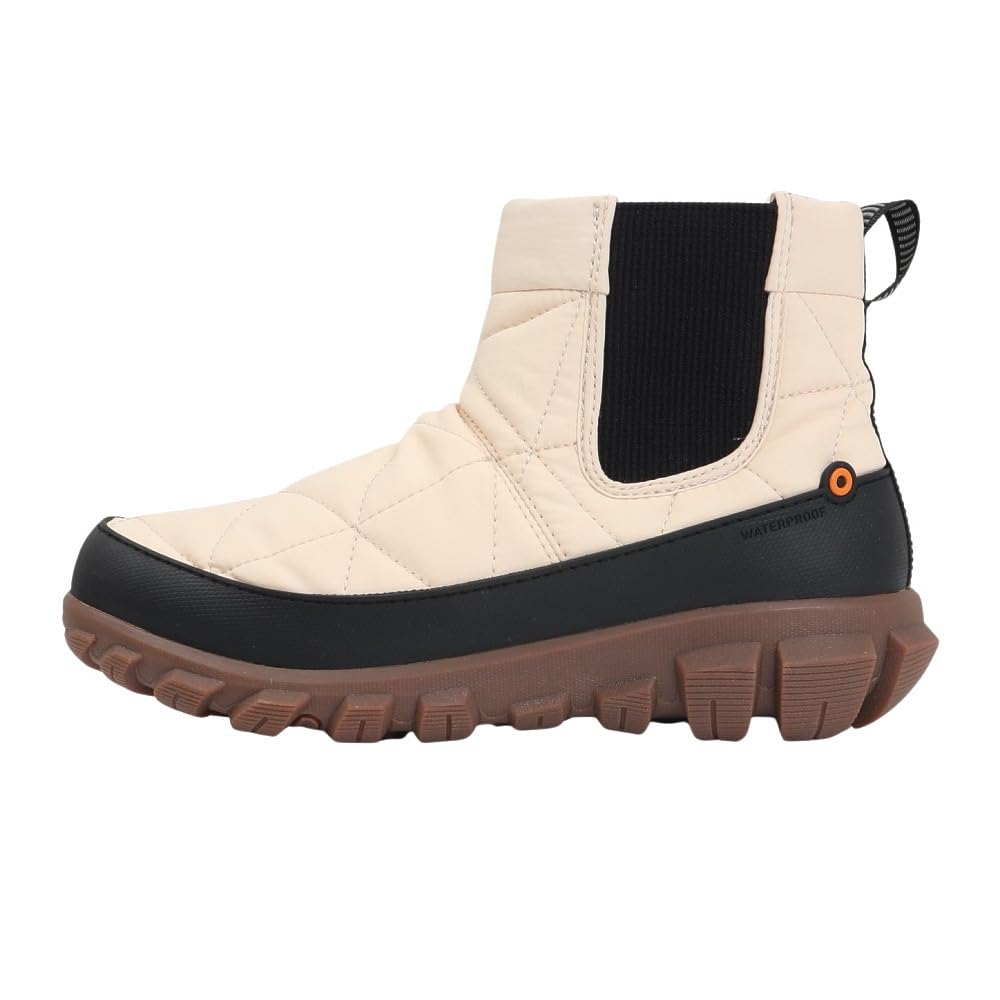 BOGS Snow Boots, Snow Trek Cedar Chelsea, BOGS 79160-250 BEG (Beige/Size 23.0/Women's)