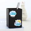 20-Piece Weather-Themed Cute Cartoon Magnetic Refrigerator Stickers: Sun, Clouds, Rain, and Sunny Day Moods. Waterproof and Creative!