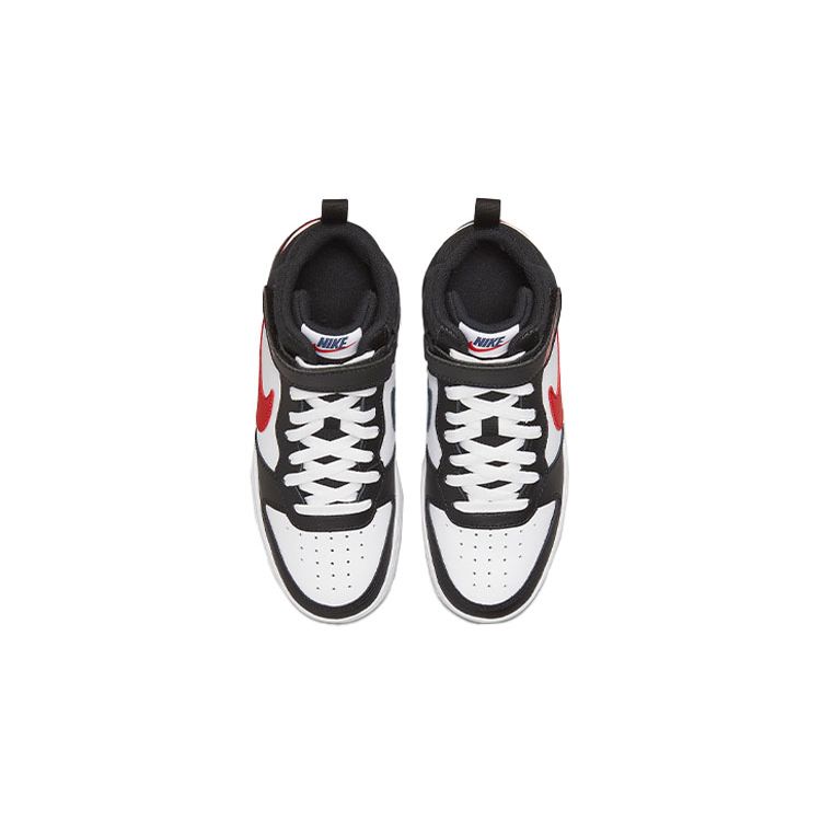Nike Kids Court Borough Mid 2 White Black University Red DO5889-161