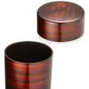 Tatsumiya Round Tea Caddy, Cherry Wood Grain, Large, 56701