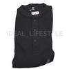 UNIQLO Waffle Henley Neck Long-Sleeve T-Shirt S-4XL Round-hem Men 486104 NWT
