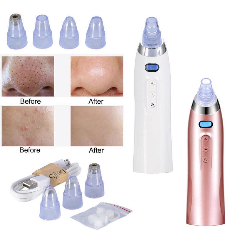 Pore Cleaner Comedo Vacuum Remover Blackhead Diamond Face Dermabrasion Suction Magic Powder Creative