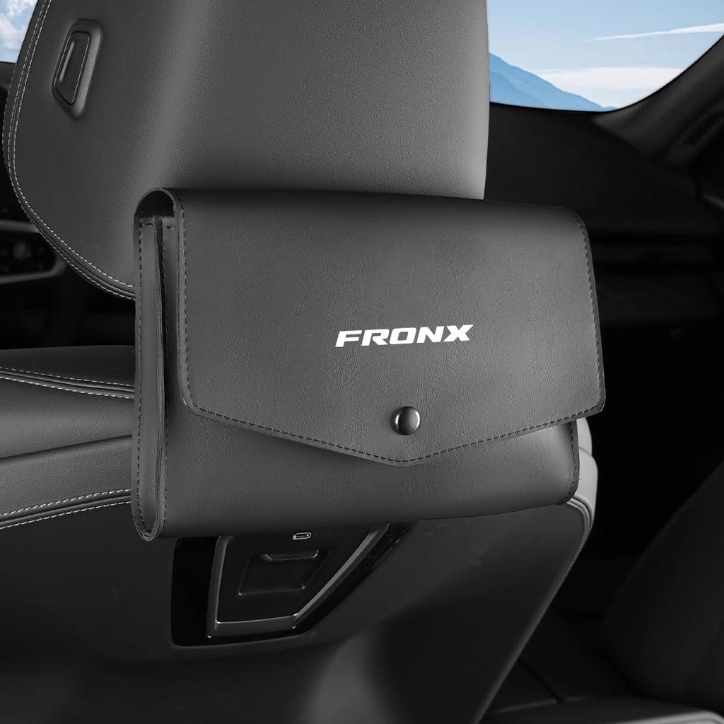 Fronx Compatible Car Tissue Box 4cm Car Tissue Fronx 3S Series Sun Headrest Tissue Easy PU Magnetic Attachment Case, Boxless, Thick, Cover, Grade,