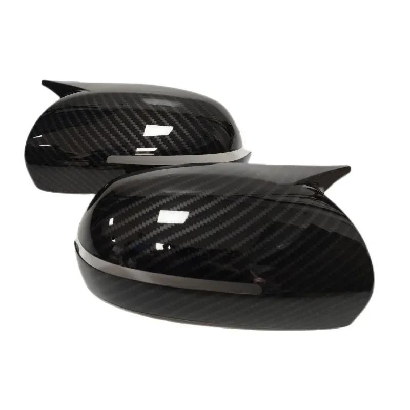 For KIA K3 Forte Cerato Ceed 1 2009-2013 ABS Car Rearview Side Mirror Cover Wing Cap Exterior Door Housing Trim Adhesive Sticker