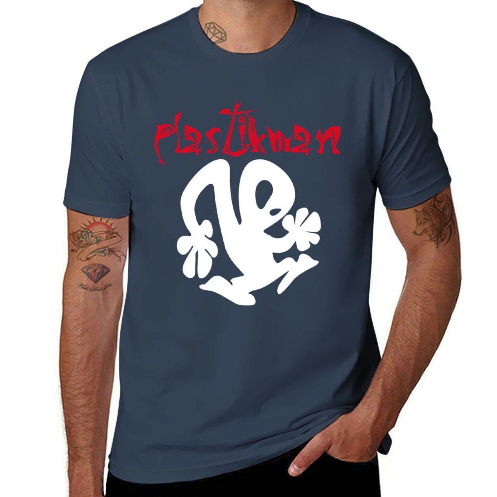PlastikUnisex TShirt Classic Crew Neck Cotton TShirt S