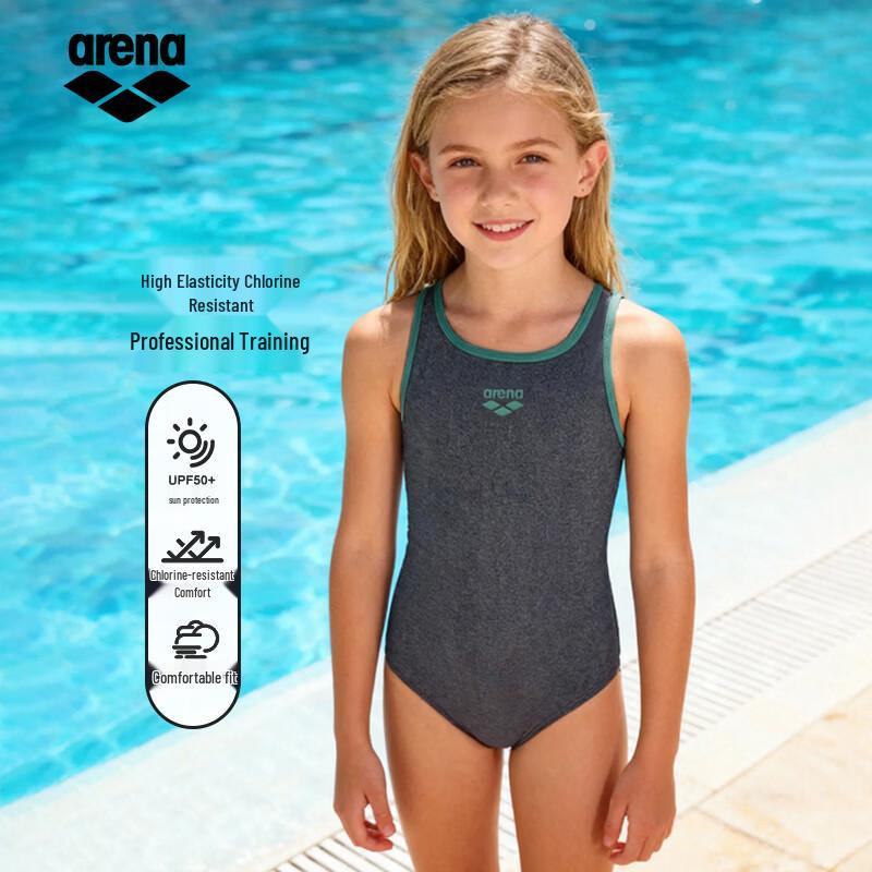 Arena Girls' One-Piece Sleeveless Swimsuit
