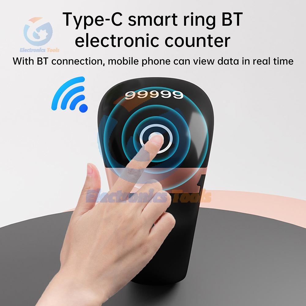 Smart Tasbih Tally Counter OLED Display Finger Counter Muslims Tasbeeh Zikr Ring Counter Touch Key Type-C Charging