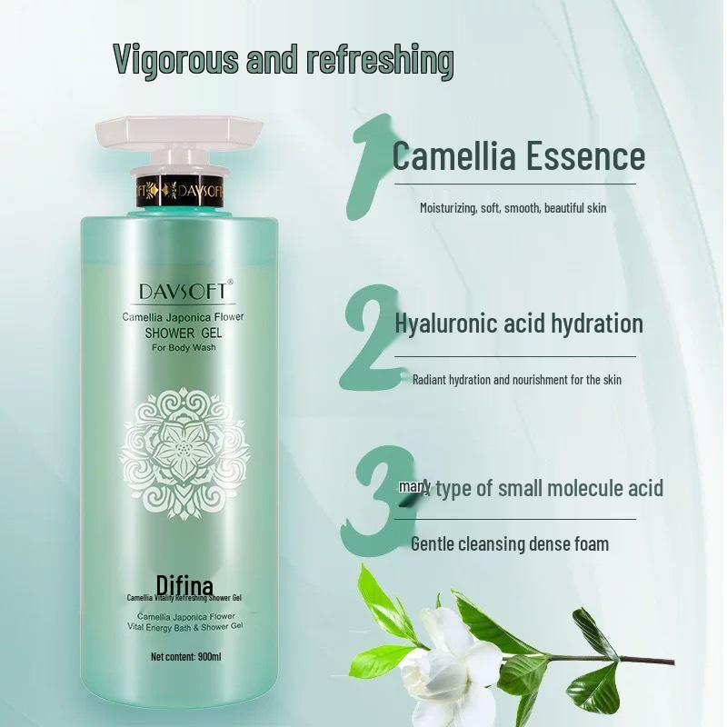 Difina Camellia Moisturizing & Refreshing Shower Gel, 900ml