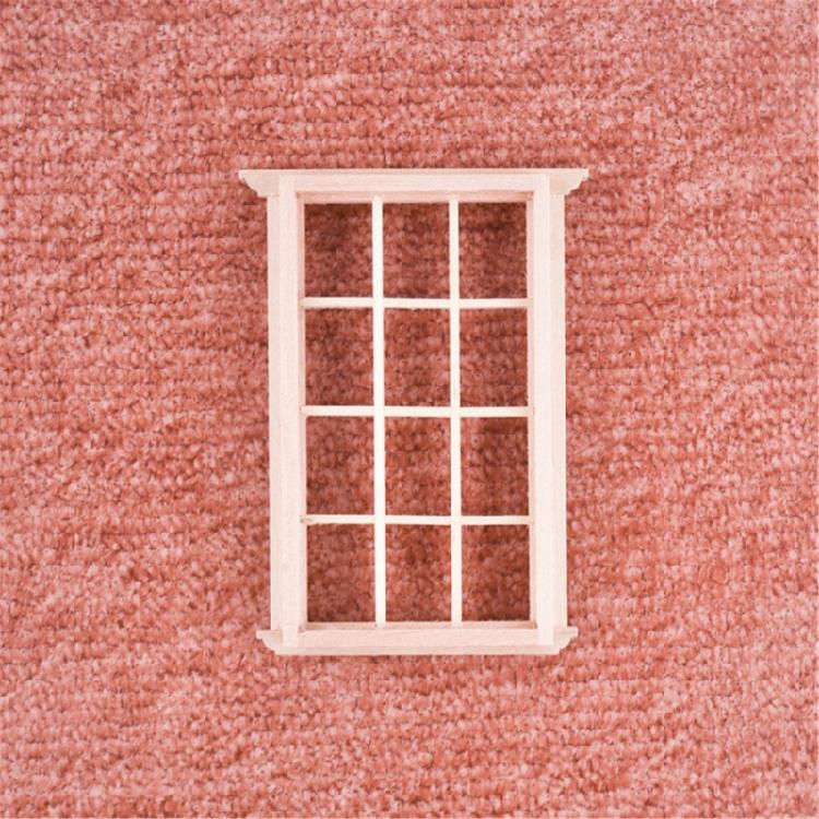 Multipurpose 4 Pieces Dollhouses Miniature Window 1 12 Scale Sturdy Wood Child Models for Home Display Solution