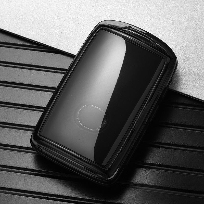 

Прозрачный чехол для автомобильного ключа из ТПУ с полным покрытием для Mazda cx5 2 3 6 gh cx3 cx 5 cx9 cx8 CX30 G20 MX-5 MX30 X5 X9 ss30 CX60 CX90 прозрачный черный