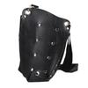 PU Leather Barber Scissor Hairdressing Holster Pouch Holder Case Rivet Clips Bag