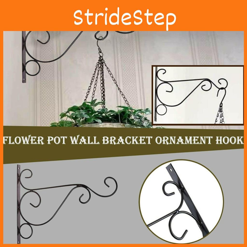 Rust Resistant Heavy Duty Metal Hanging Basket Brackets For Indoor Outdoor Use