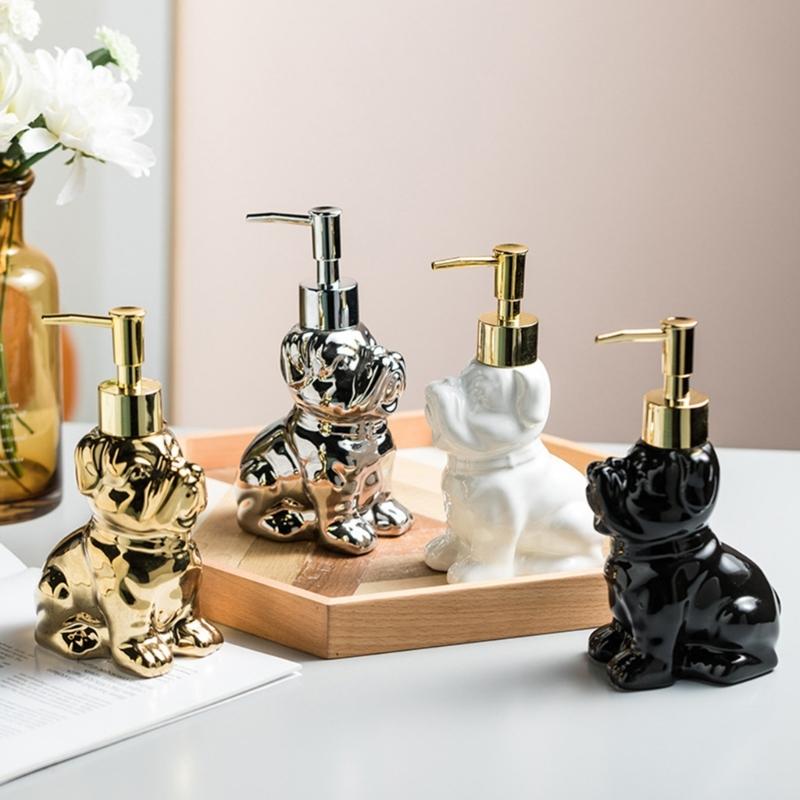 Keramická lahvička na mléko Dávkovač mýdla pro domácnost Nárazuvzdorný design Držák na nádobu na tekutiny pro domácí koupelnu