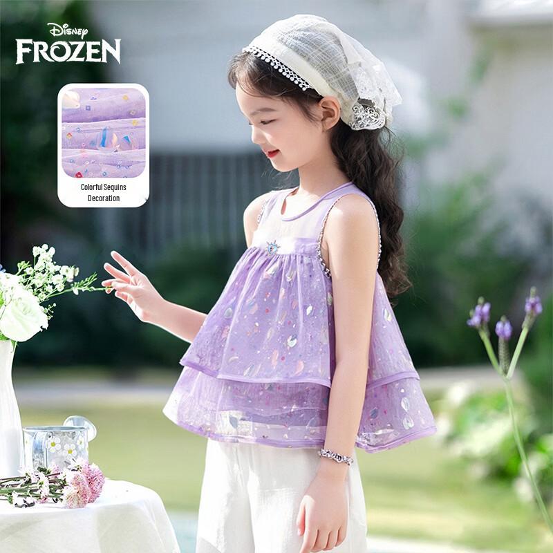 Disney Girls  Elsa Princess Sleeveless T-Shirt 120