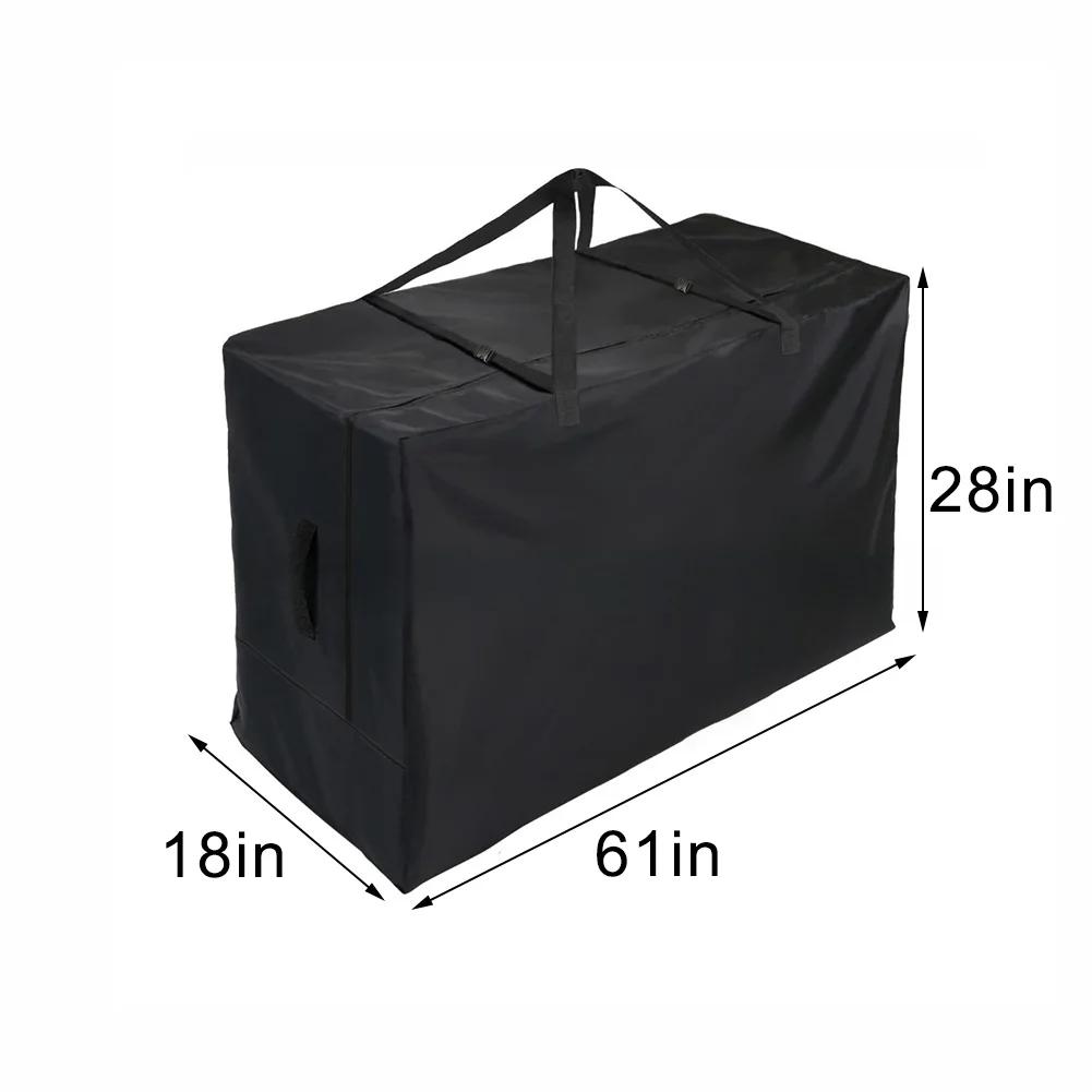 Folding Mattress Storage Bag Heavy Duty Carry Case For Tri-Fold Guest Bed Mattress Moving Bag Dustproof Waterproof Oxford Fabric