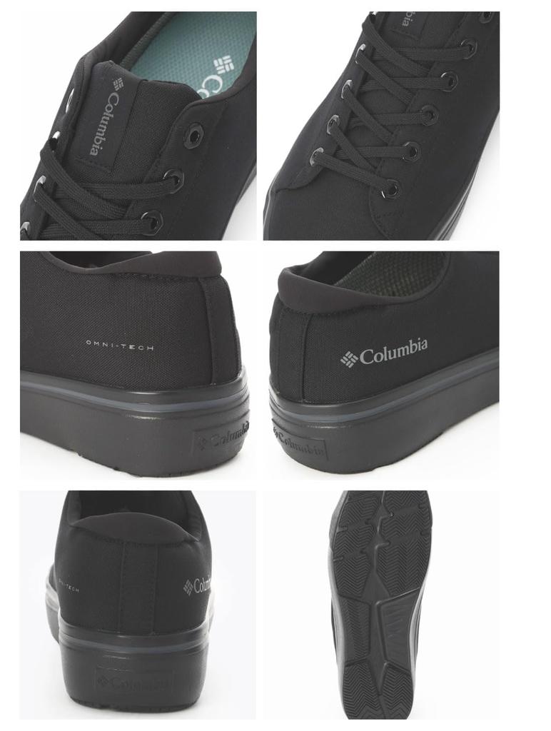 Columbia Hawthorne Rain Low Waterproof YU5270 Size Omni-Tech Sneakers, Waterproof, Breathable, Lightweight, Non-Slip, Low-Top, (010 Black, 28.0 cm)