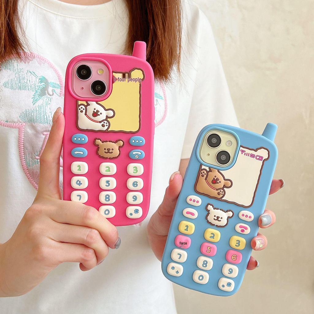 Compatible with Apple 17 Pro Max: Little Dog Big Brother Full Coverage Phone Case for iPhone 15/14/13/12 Pro