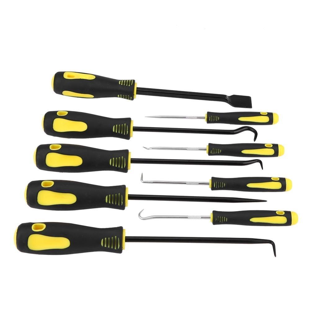 9PCS Rust Proof Gasket Scraper Set Rubber Handle Pick Hook Tool Set Scraper Pick Hook Kit Auto Shop 9PCS