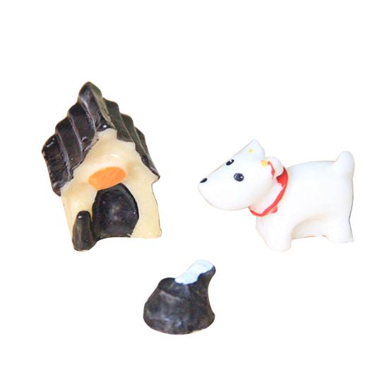 3 stk/sett Anime-figur Høy simulering Dekorativ Mini Actionfigur DIY-tilbehør til hage