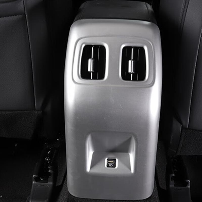 Ramka osłony nawiewu klimatyzacji tylnej naklejka ozdobna do Hyundai Tucson NX4 Akcesoria ABS do stylizacji samochodu