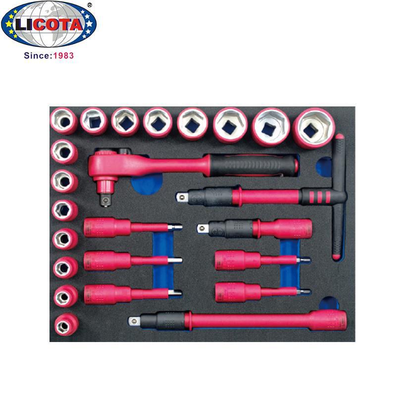 LICOTA USA ACK-V2 VDE Insulated Socket Wrench Set - Large, Medium, Small
