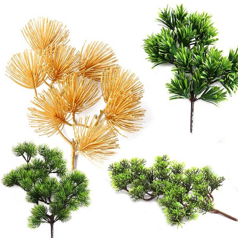 Pine Needle Juniper Artificial Bonsai with Dried and Plastic Pine Leaves