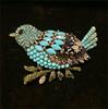 SKEDS Vintage Baroque Style Women Girls Heavy Industry Crystal Castle Tassel Brooch Badges Retro Classic Lady Suit Coat Pin Gift