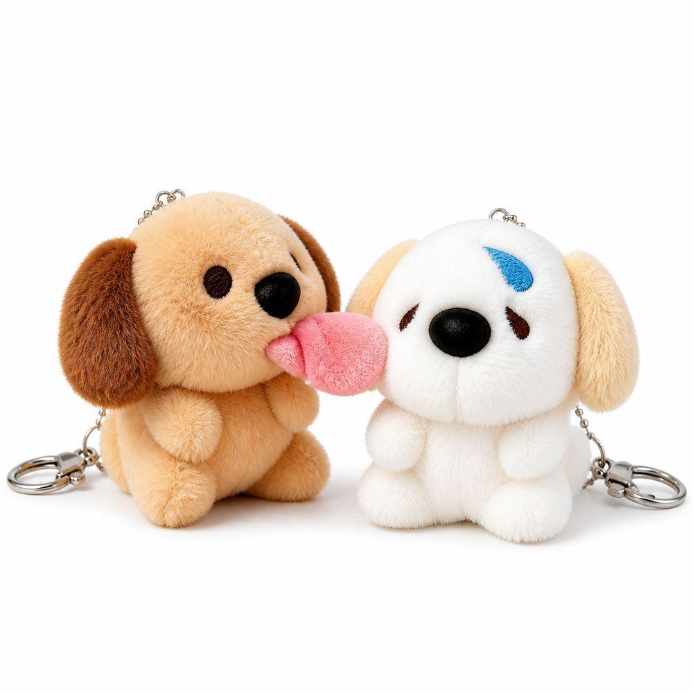 Plush Dog Bag Charms Magnetic Connection Magnetic Dog Toys Creative Gift Puppy Pendants
