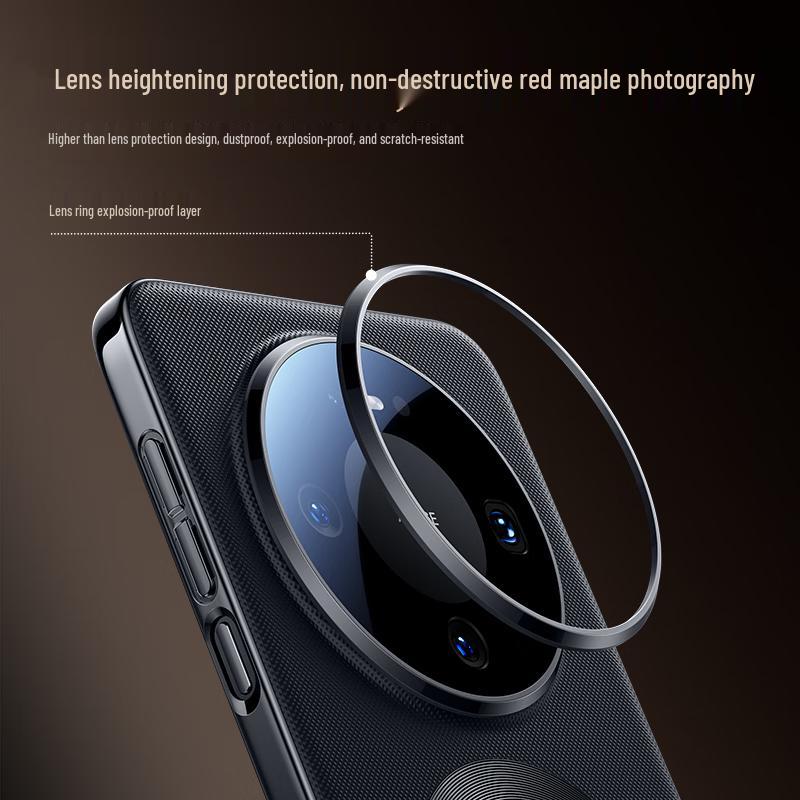 Custodia per telefono Huawei Mate 80 Pro Max in Pelle Magnetica Tessuta Tech