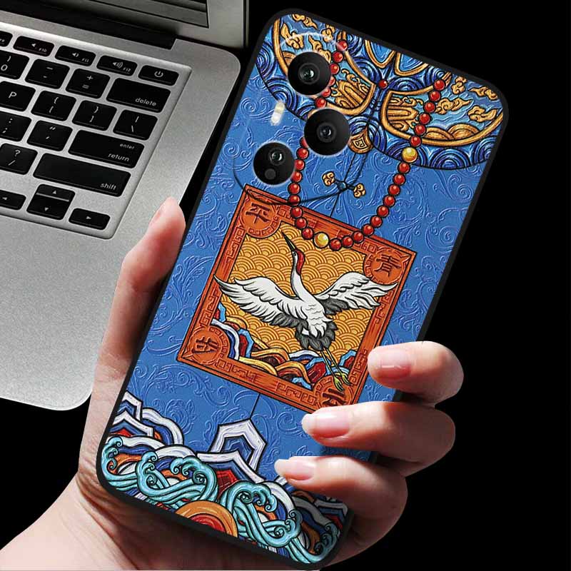 Emboss Case For Honor 400 / 400 Pro / 400 Lite 3D Relief Embossed Retro Silicone Back Cover For Honor 400 Pro 400 5G Soft Emboss