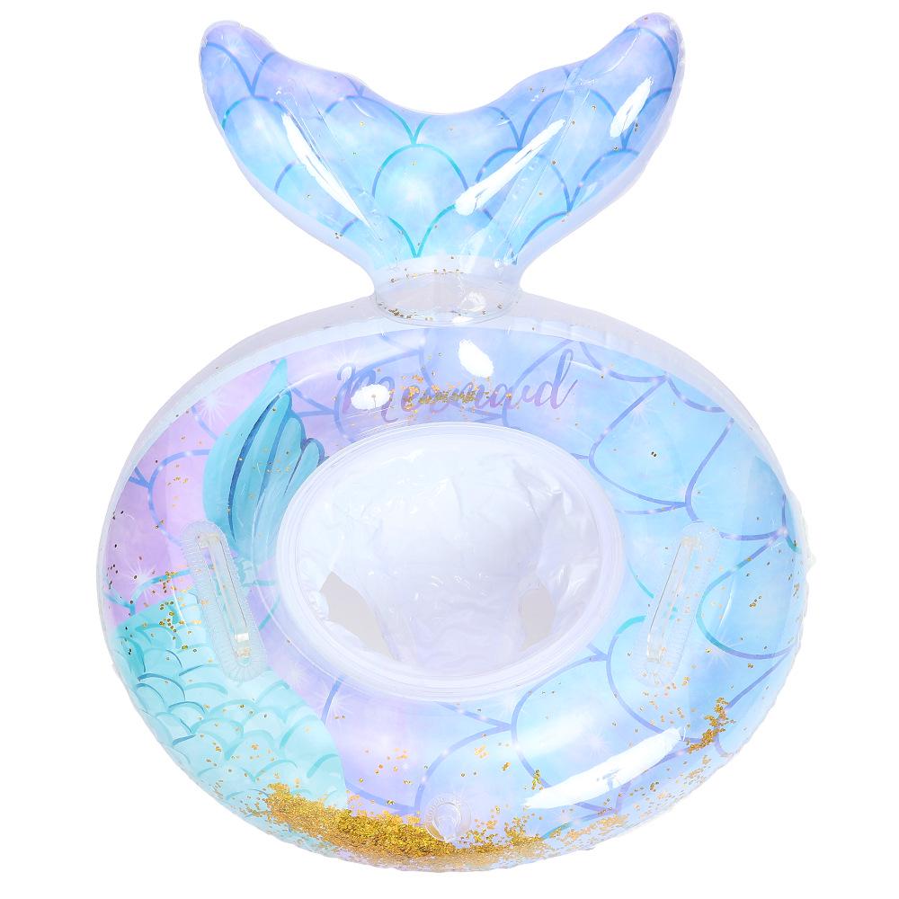 Xiaolü Thickened Sequin Mermaid Tail Swim Ring for Kids