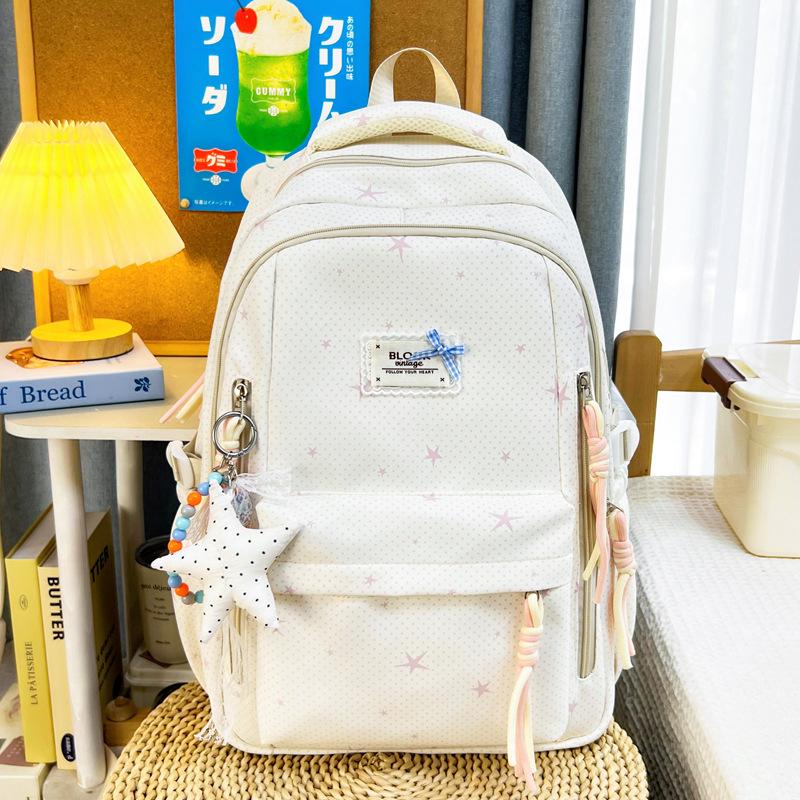 Schoolbag schoolbag for girls Junior high school students High value large capacity Primary school students 3rd to 6th grade girls High school